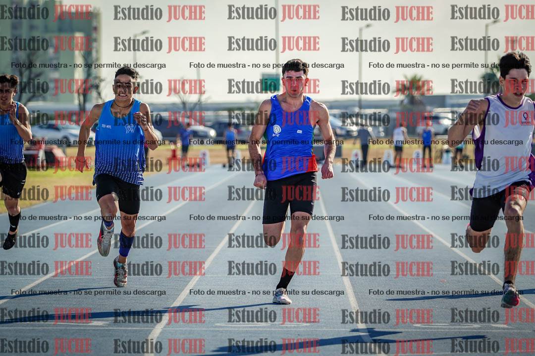 Fotos de los 100 m llanos de varones