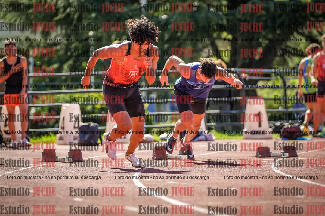 Fotos de los 100 m llanos de varones
