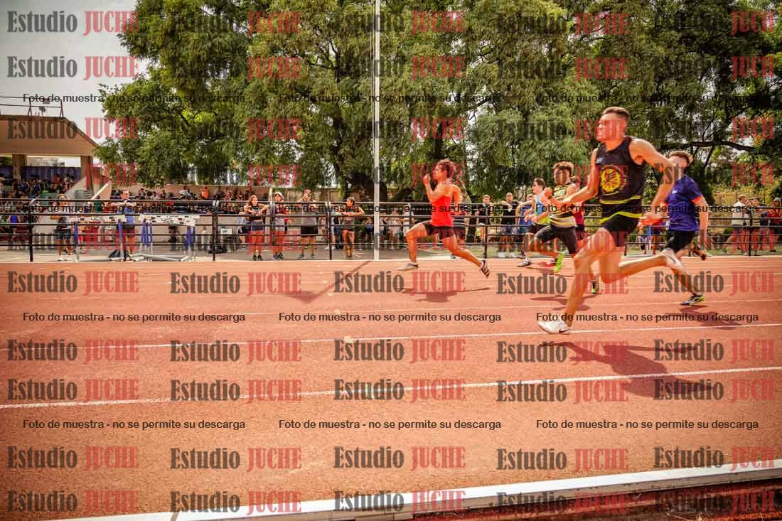 Fotos de los 100 m llanos de varones