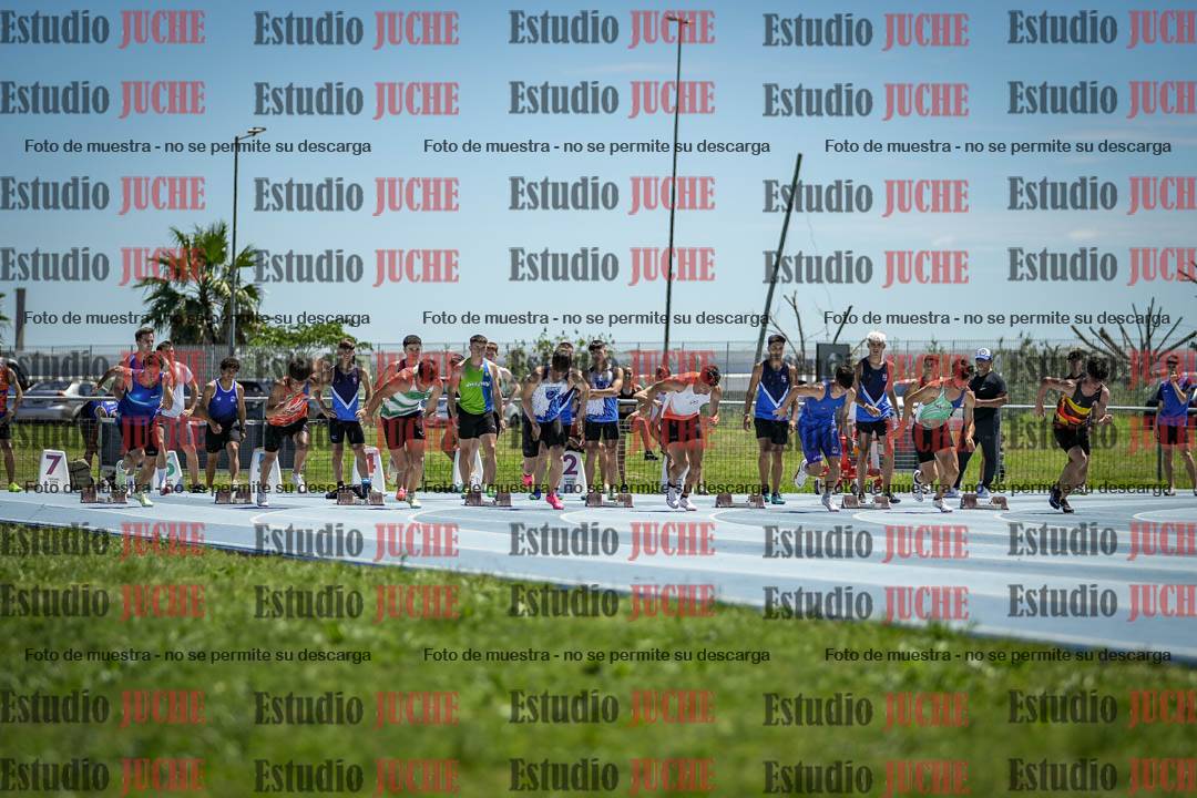 Fotos de los 100 m llanos de varones