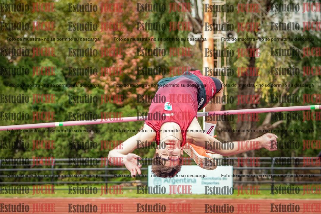 Fotos del salto en alto de varones