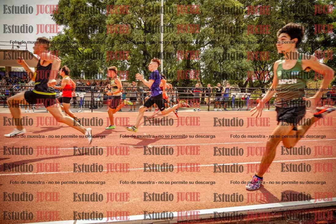Fotos de los 100 m llanos de varones