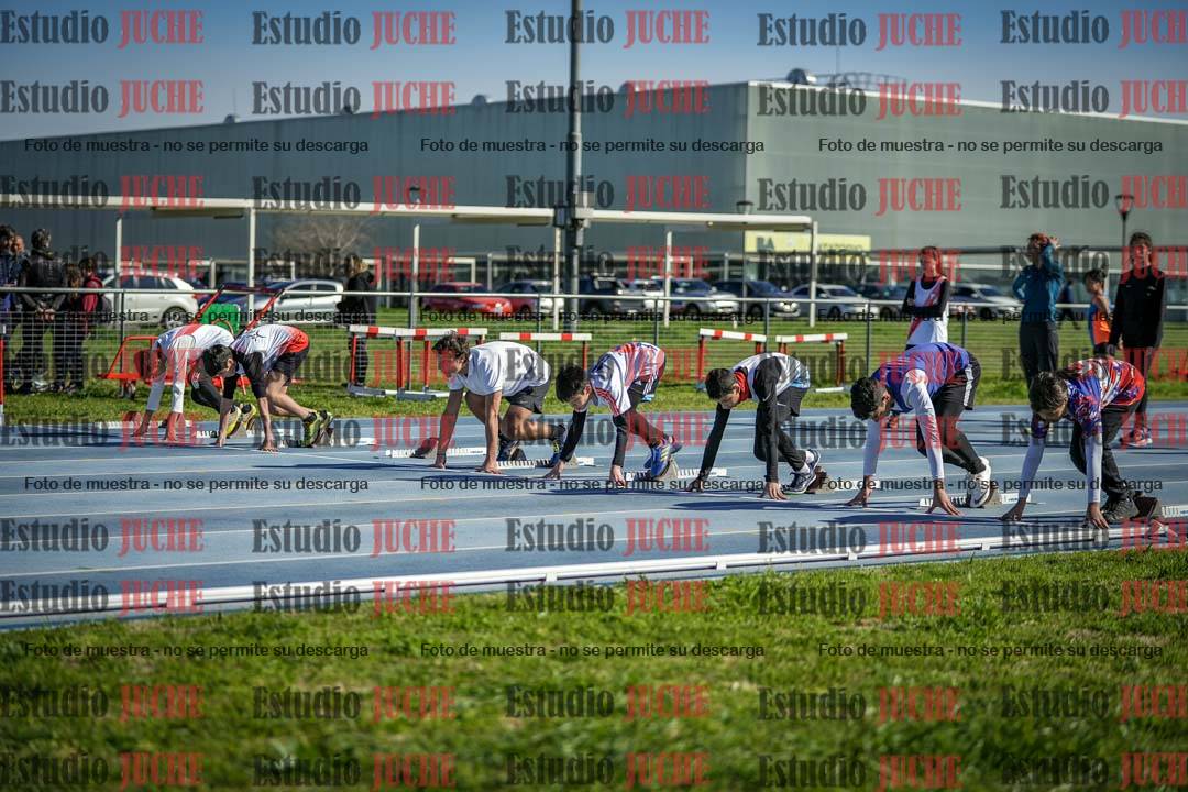 Fotos de los 80 m llanos de varones - U14