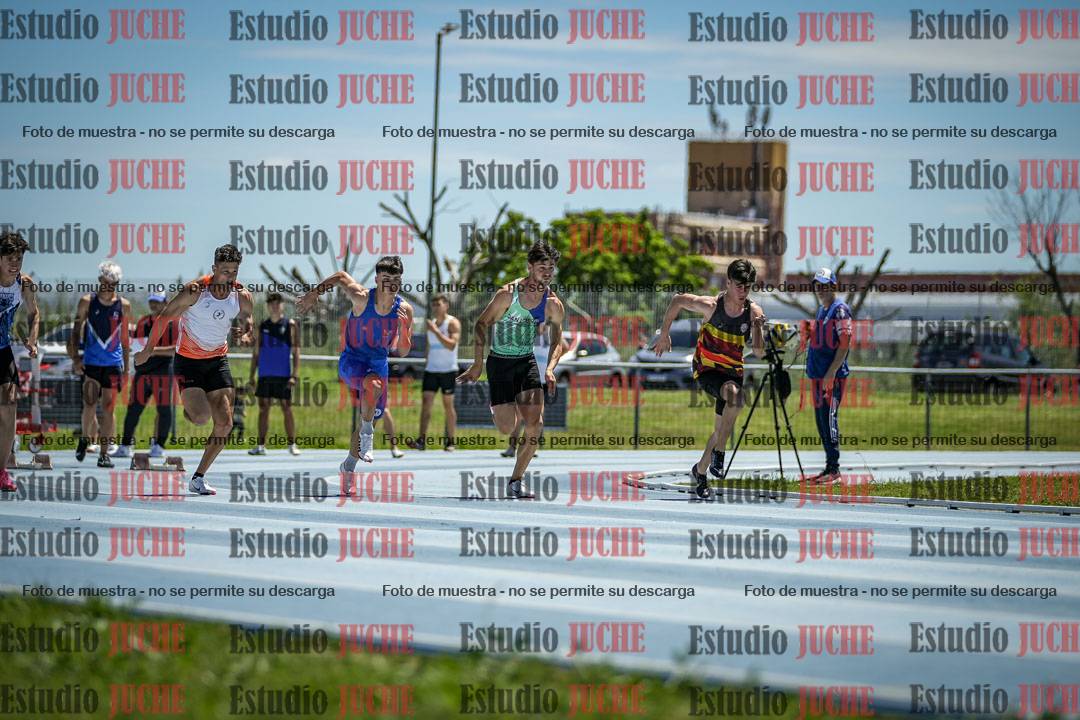 Fotos de los 100 m llanos de varones