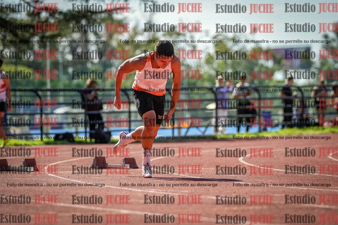 Fotos de los 100 m llanos de varones