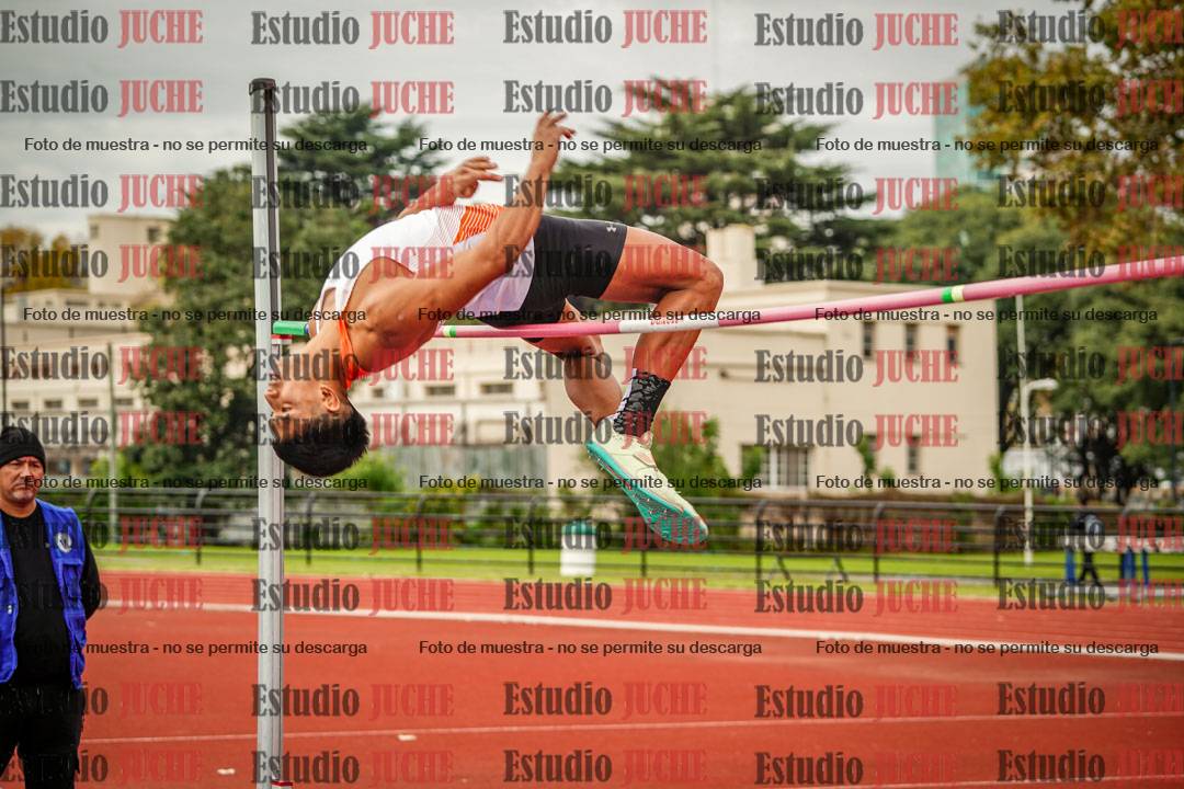 Fotos del salto en alto de varones