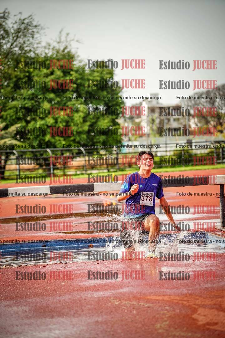 Fotos de los 1500 m con obstáculos de varones