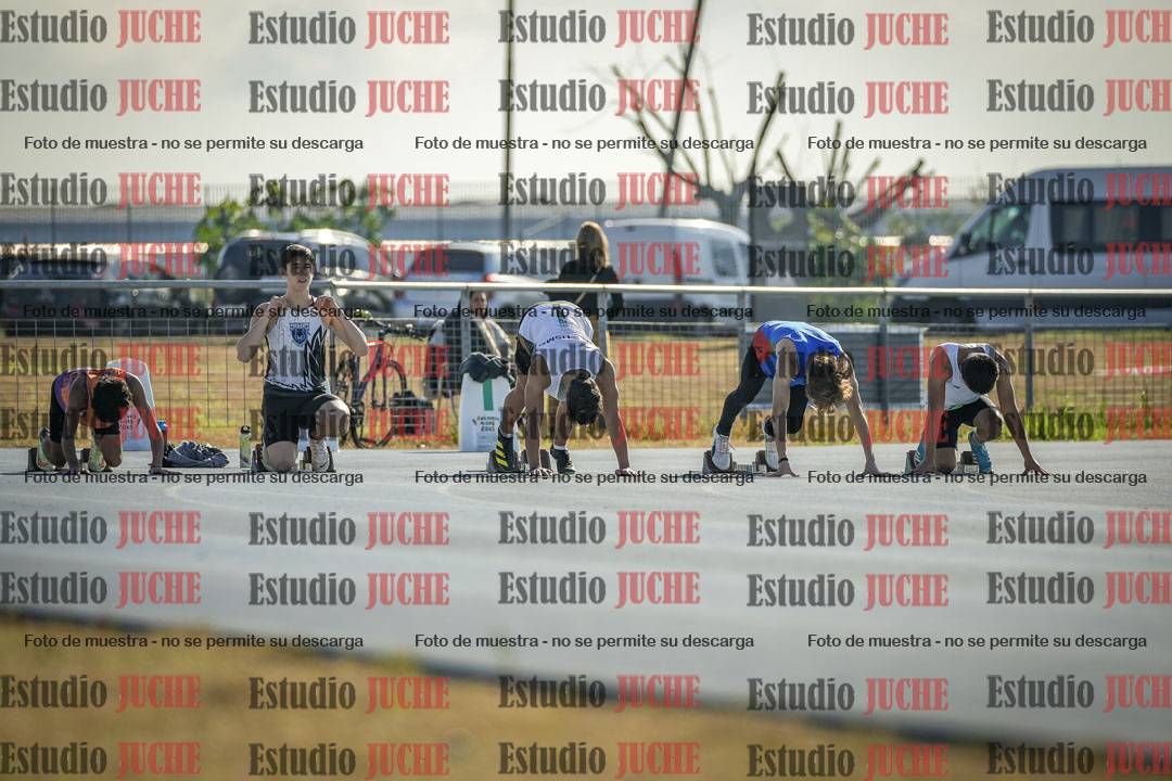 Fotos de los 100 m llanos de varones