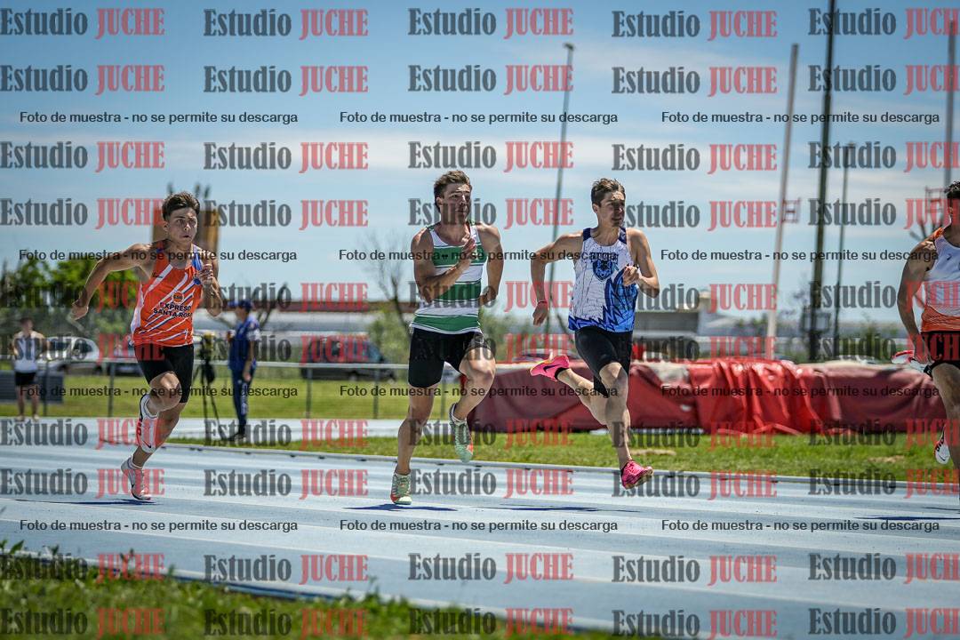 Fotos de los 100 m llanos de varones