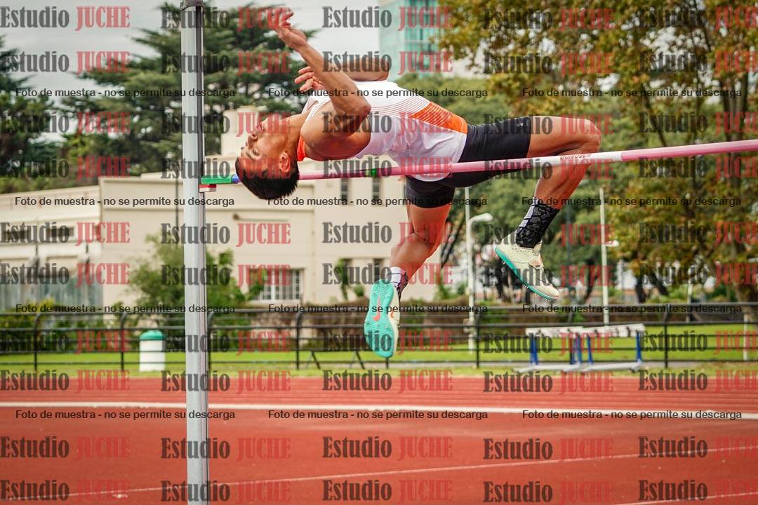 Fotos del salto en alto de varones