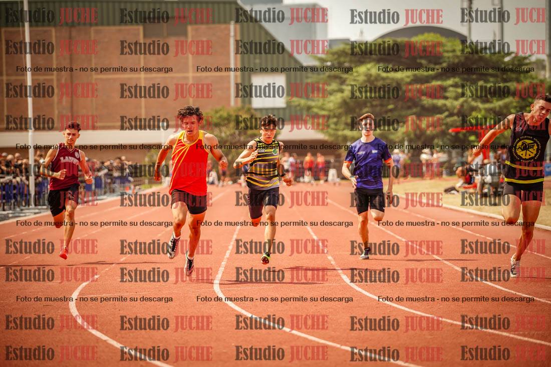 Fotos de los 100 m llanos de varones