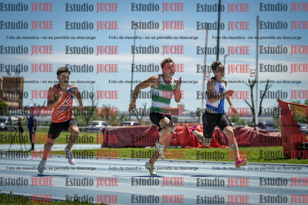 Fotos de los 100 m llanos de varones