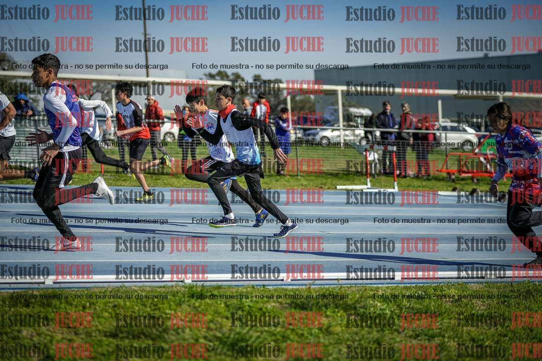 Fotos de los 80 m llanos de varones - U14
