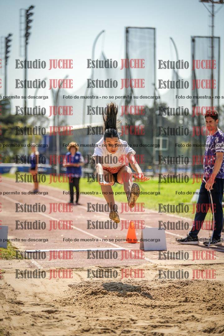 Fotos del salto en largo de mujeres - ambas categorías