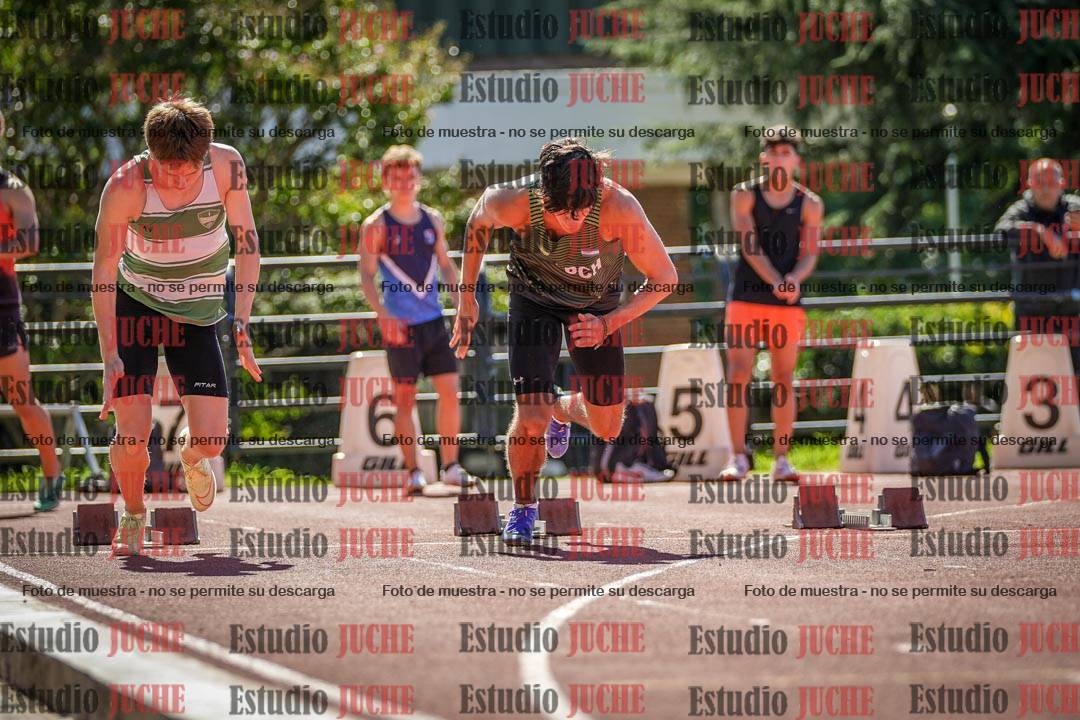 Fotos de los 100 m llanos de varones
