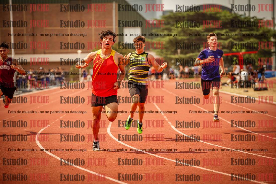 Fotos de los 100 m llanos de varones
