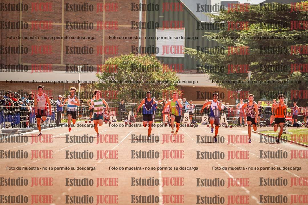 Fotos de los 100 m llanos de varones