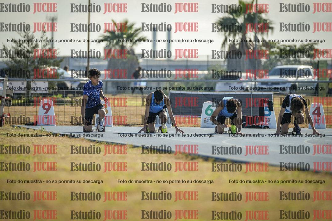 Fotos de los 100 m llanos de varones