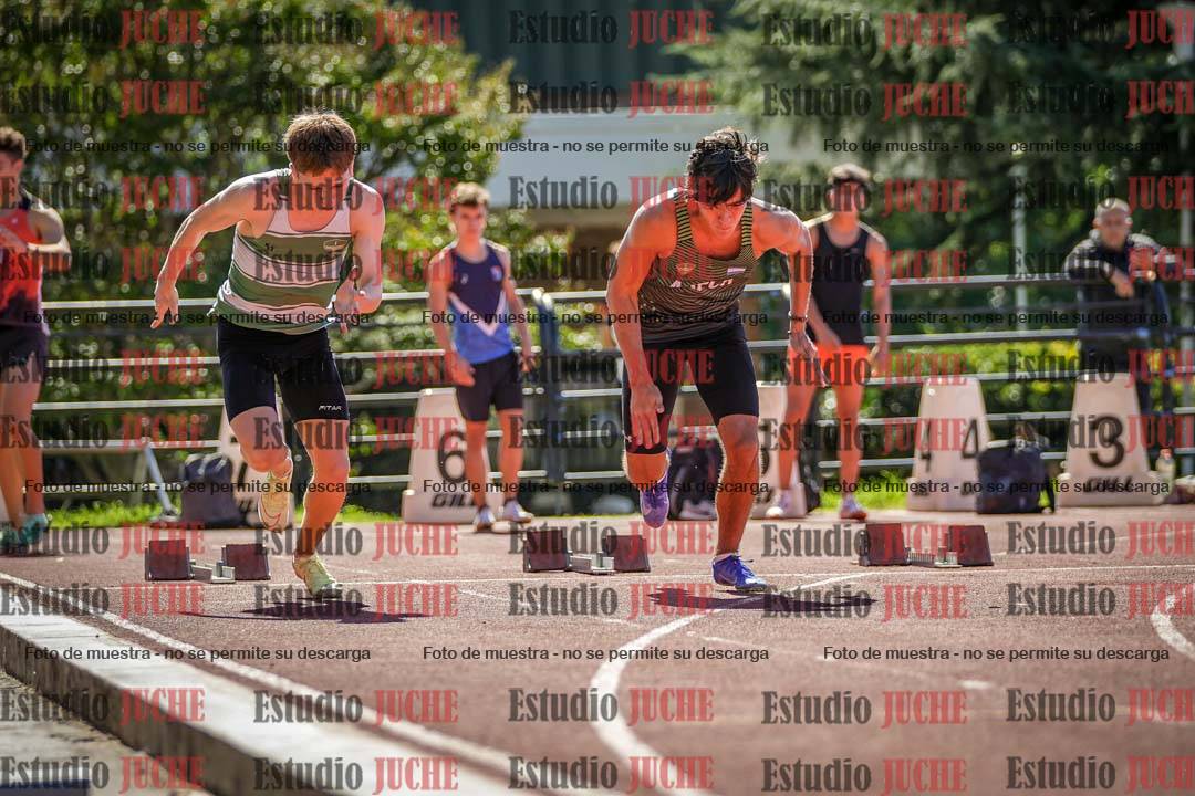 Fotos de los 100 m llanos de varones