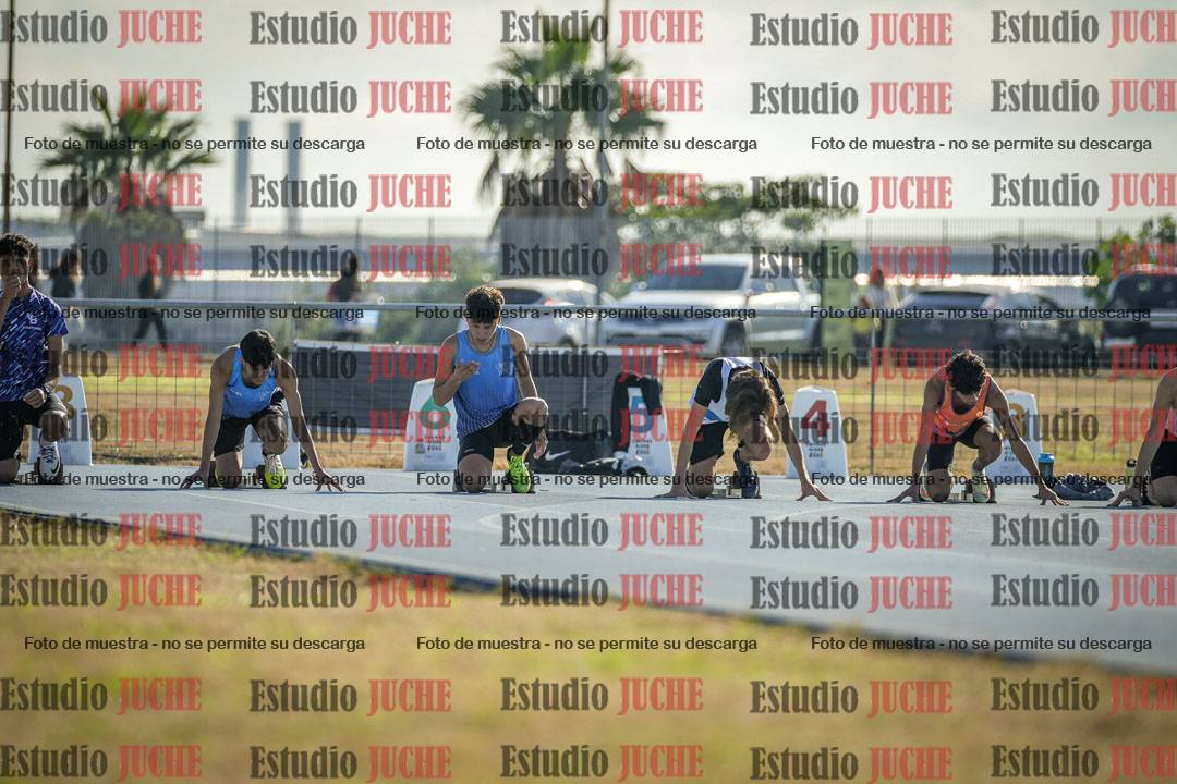 Fotos de los 100 m llanos de varones