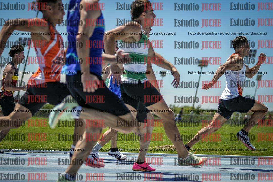 Fotos de los 100 m llanos de varones