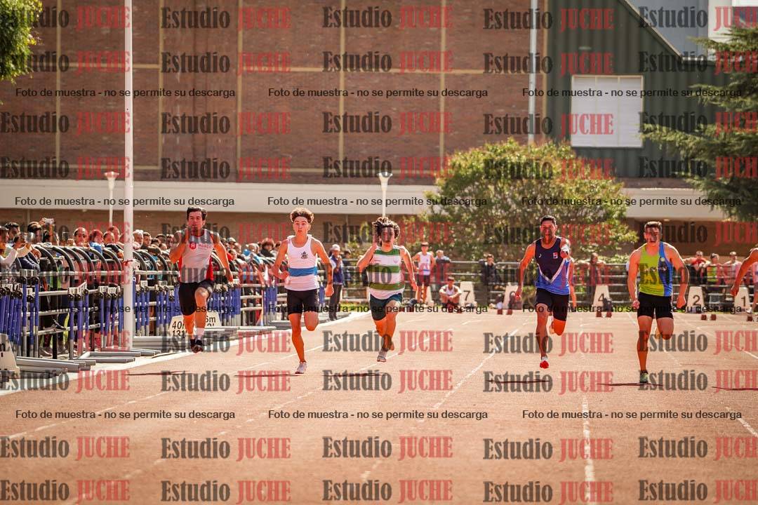 Fotos de los 100 m llanos de varones