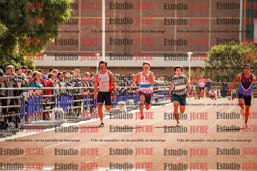 Fotos de los 100 m llanos de varones
