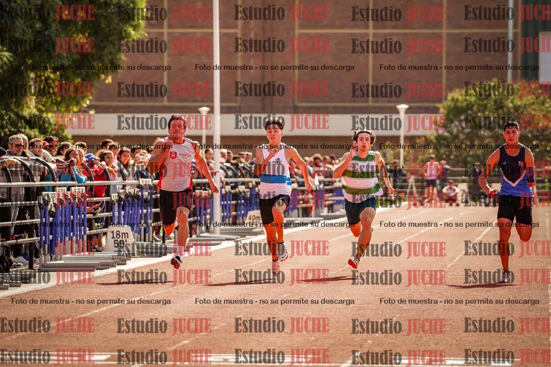 Fotos de los 100 m llanos de varones
