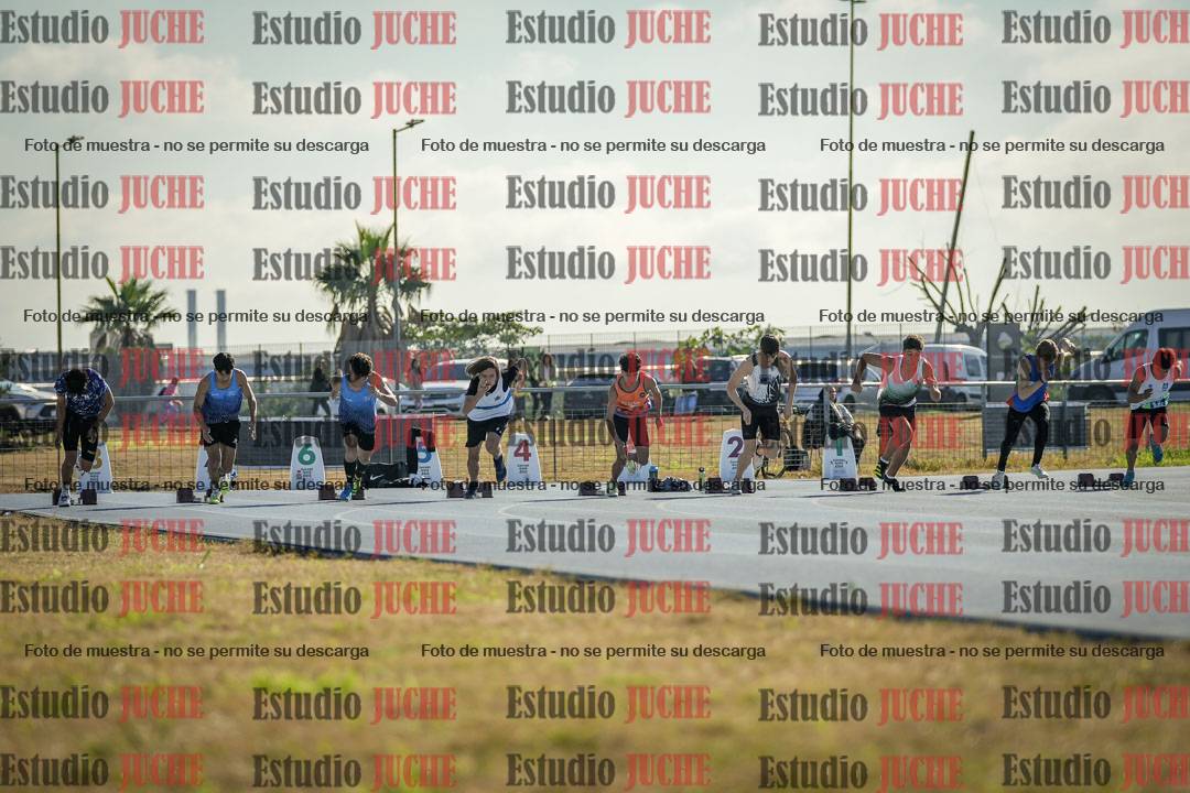 Fotos de los 100 m llanos de varones