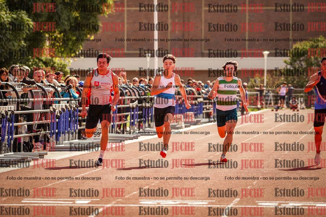 Fotos de los 100 m llanos de varones