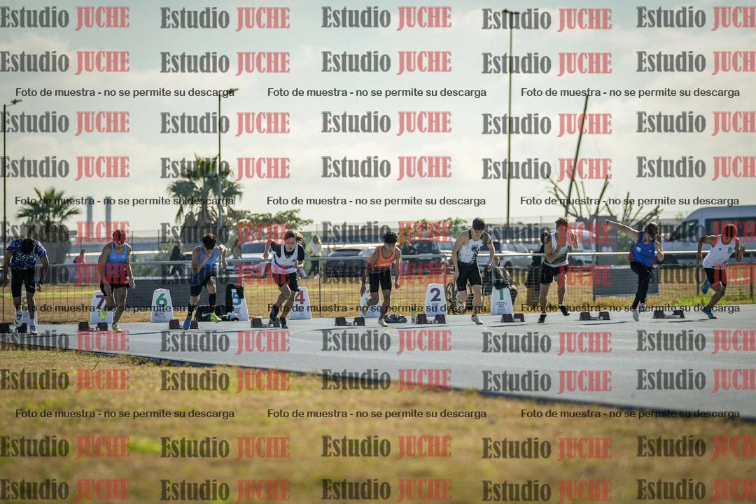 Fotos de los 100 m llanos de varones