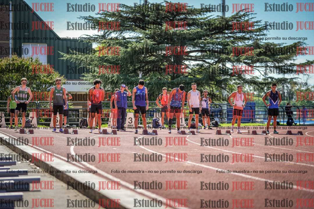 Fotos de los 100 m llanos de varones