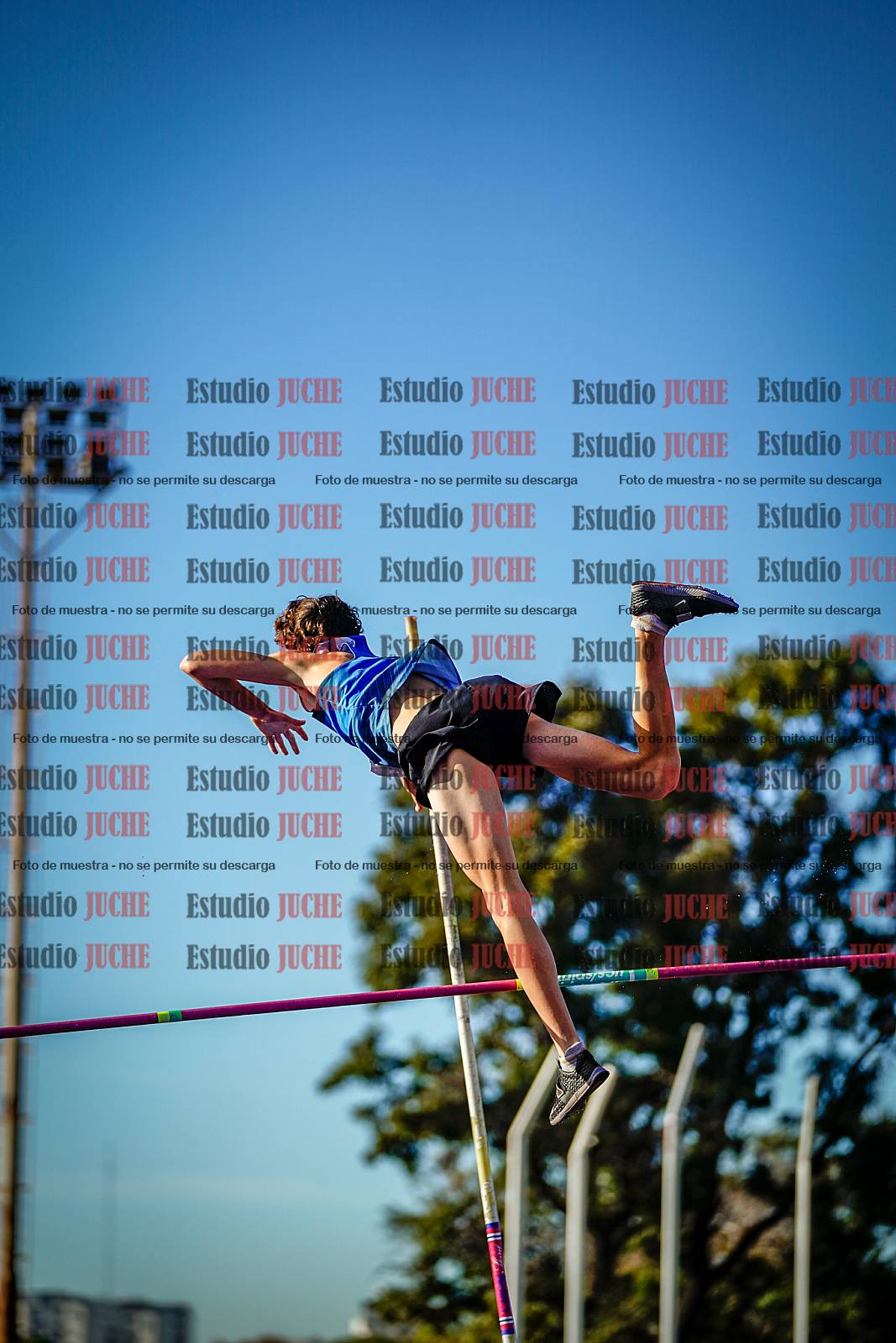 Fotos del salto con garrocha de varones