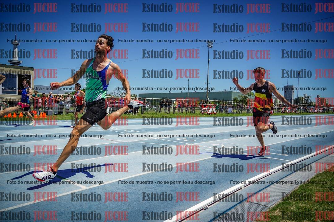 Fotos de los 100 m llanos de varones