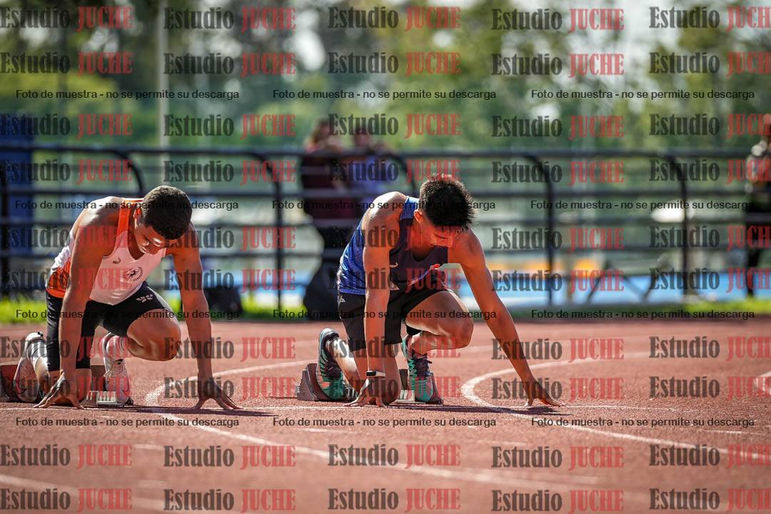 Fotos de los 100 m llanos de varones
