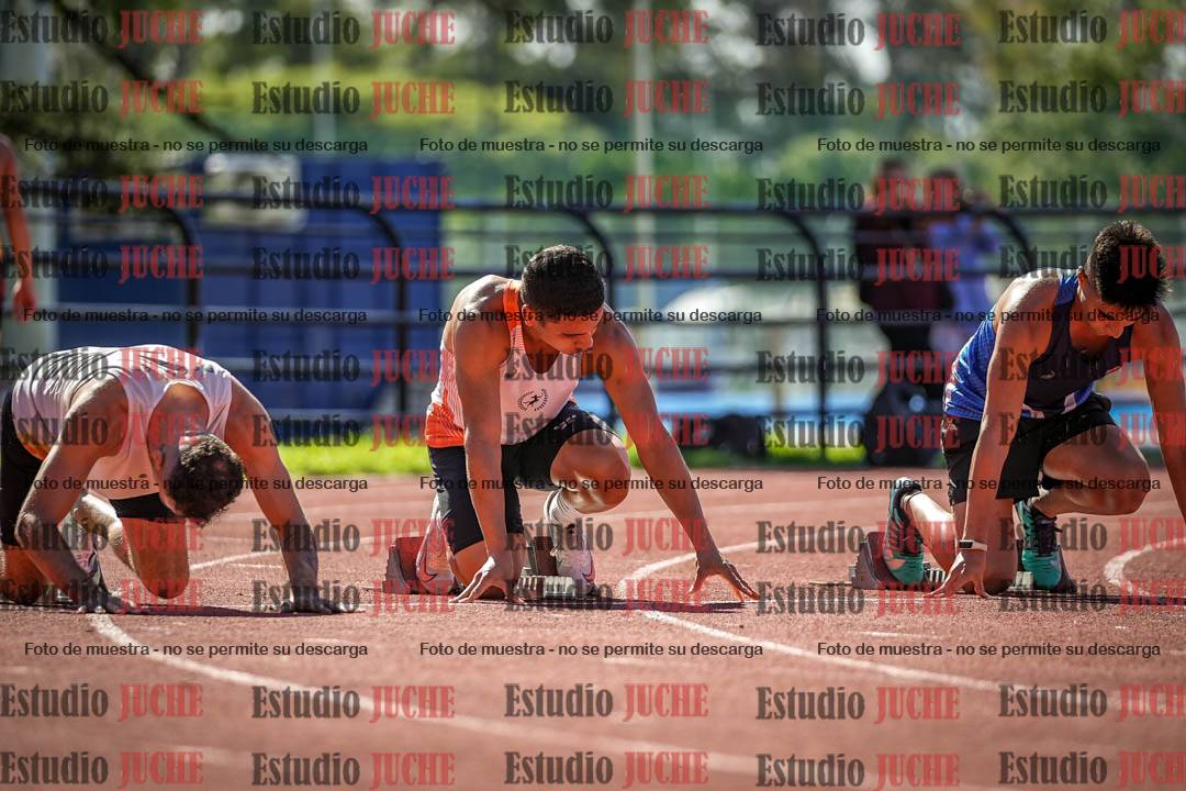 Fotos de los 100 m llanos de varones