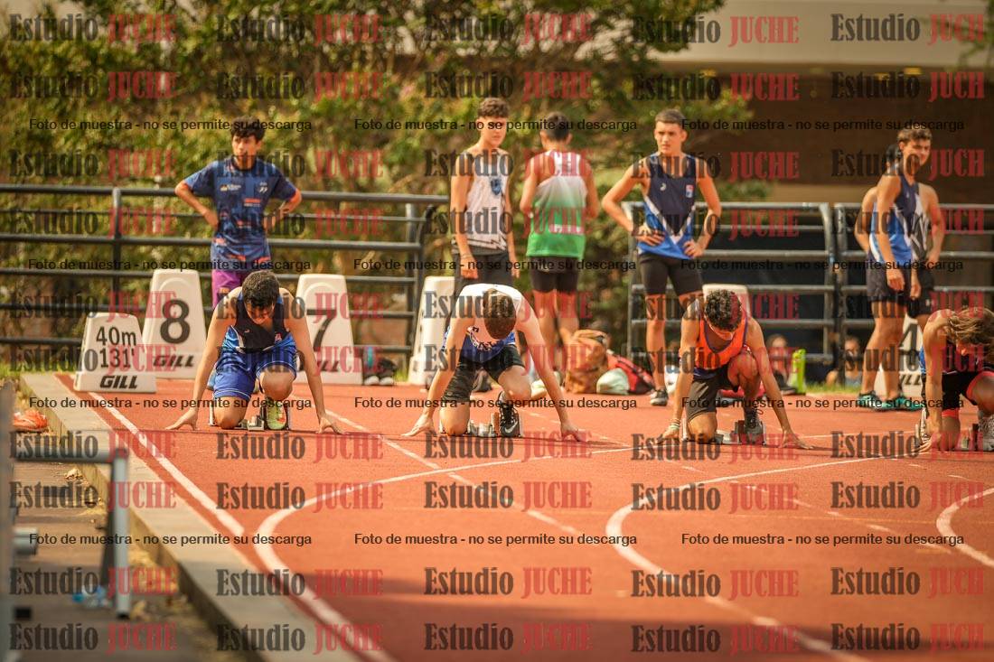 Fotos de los 100 m llanos de varones