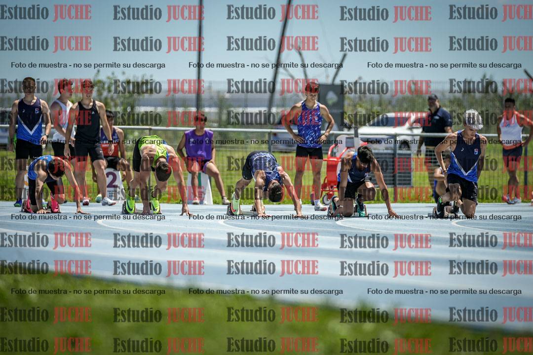 Fotos de los 100 m llanos de varones