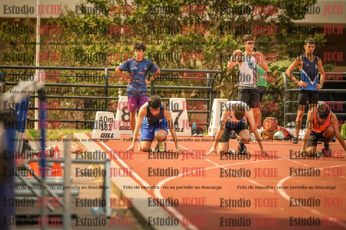Fotos de los 100 m llanos de varones
