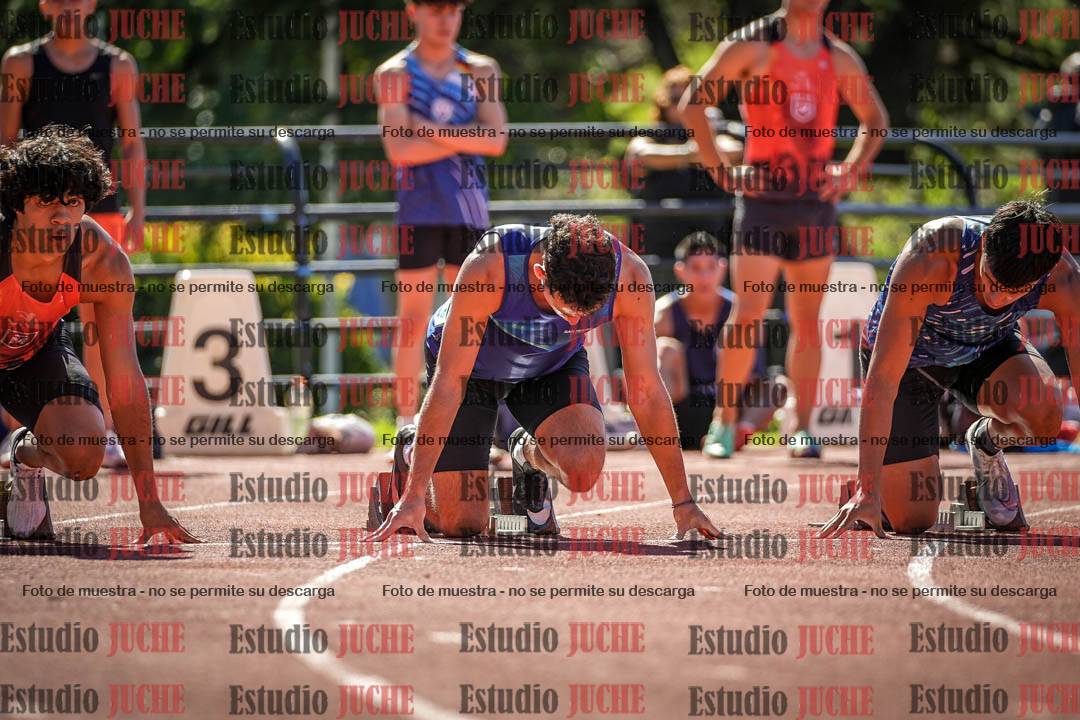 Fotos de los 100 m llanos de varones