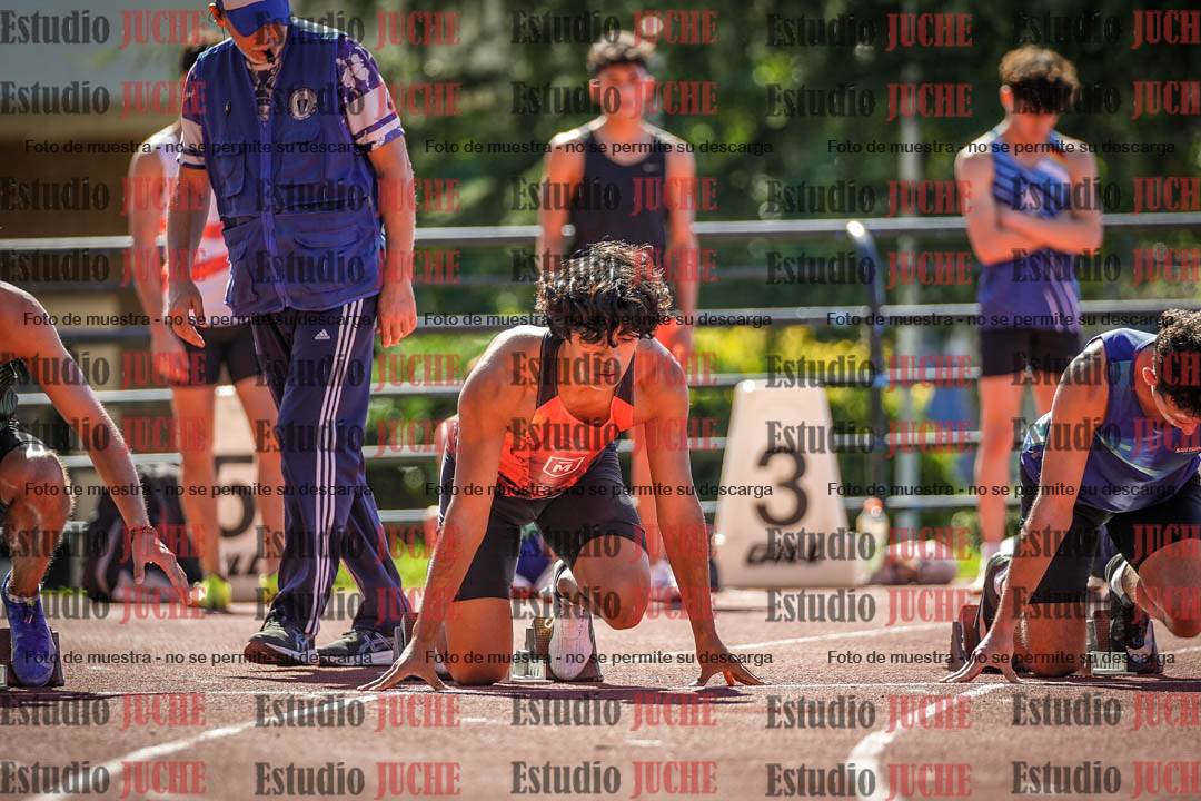 Fotos de los 100 m llanos de varones