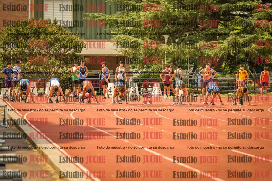 Fotos de los 100 m llanos de varones