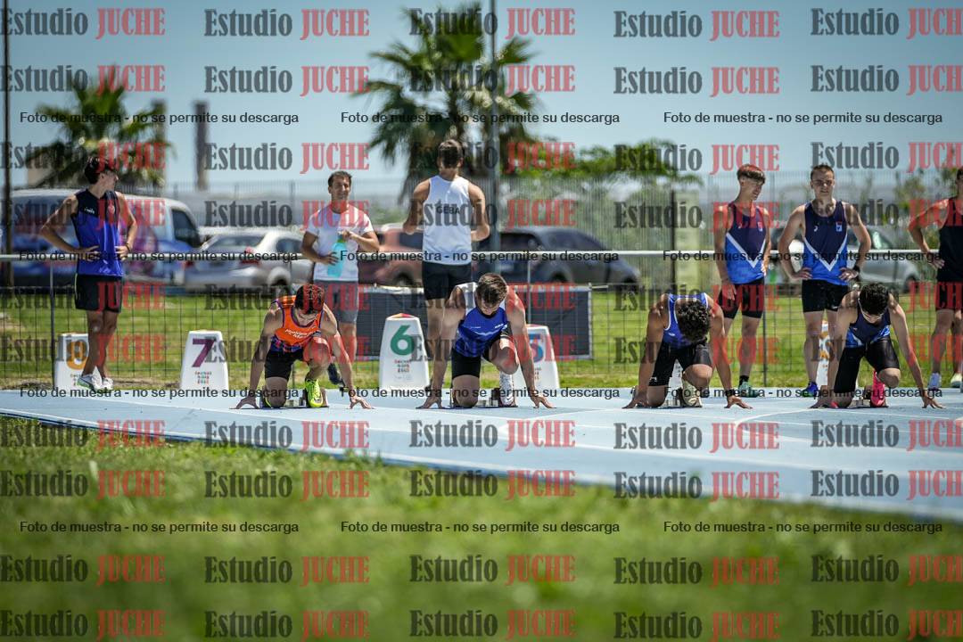 Fotos de los 100 m llanos de varones