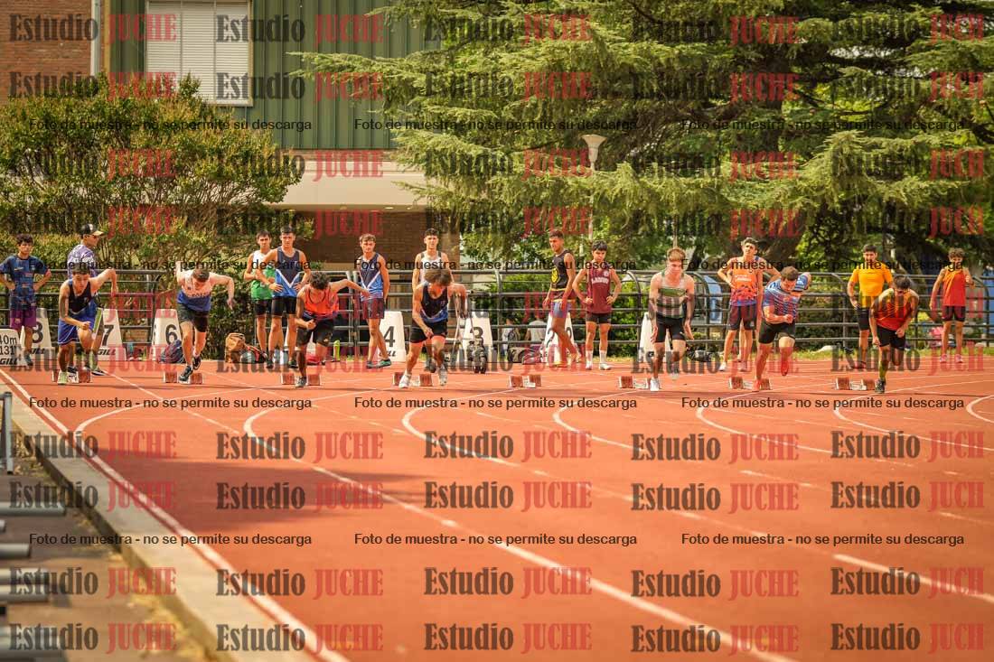 Fotos de los 100 m llanos de varones