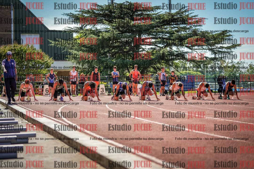 Fotos de los 100 m llanos de varones