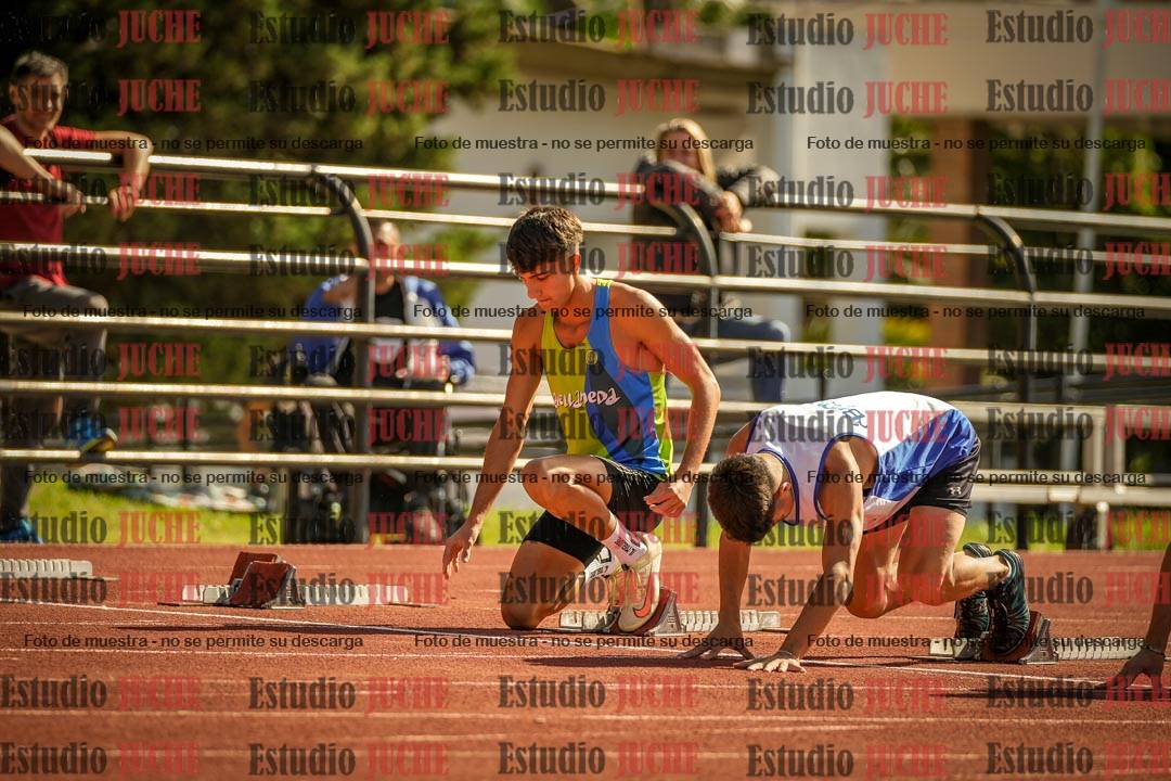 Fotos de los 100 m llanos de varones