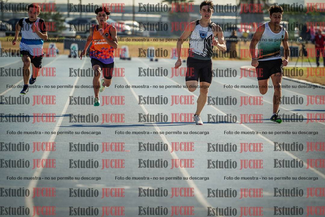Fotos de los 100 m llanos de varones