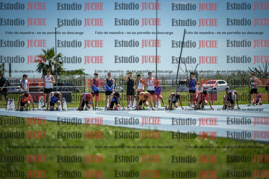 Fotos de los 100 m llanos de varones
