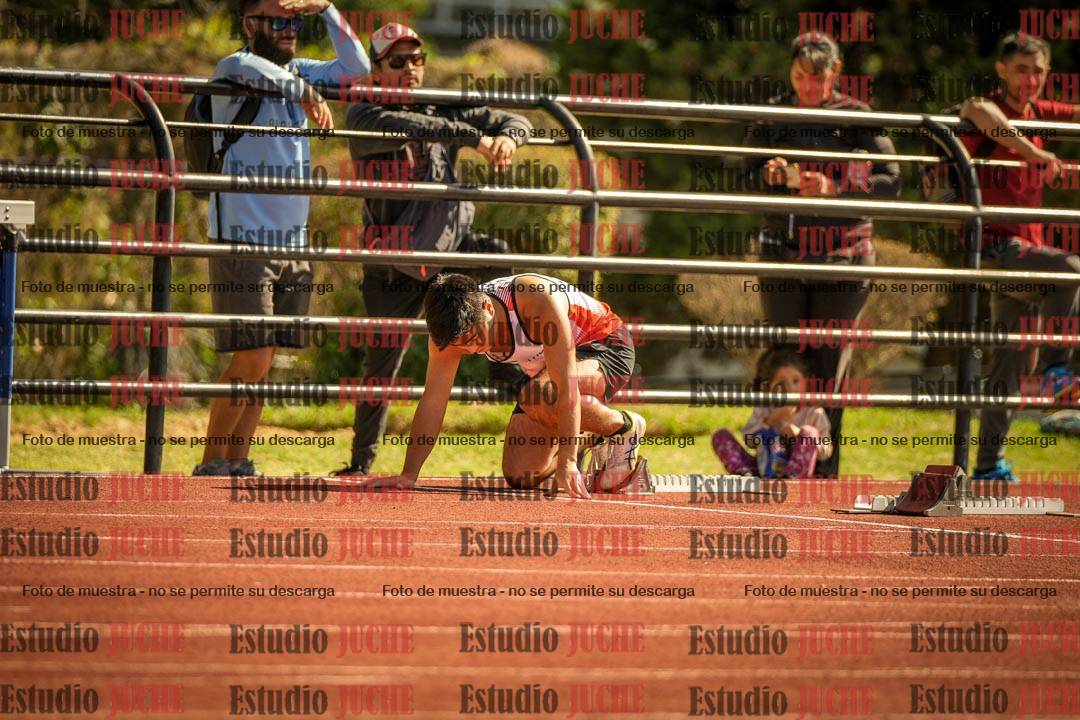 Fotos de los 100 m llanos de varones