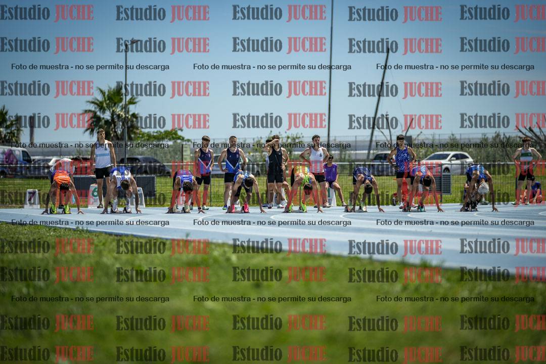Fotos de los 100 m llanos de varones